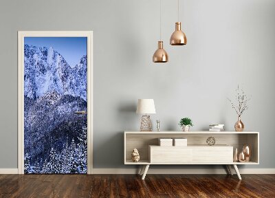 Självhäftande dörrklistermärke Giewont Tatrabergen