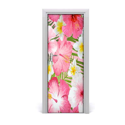 Dörrklistermärke Tropiska blommor