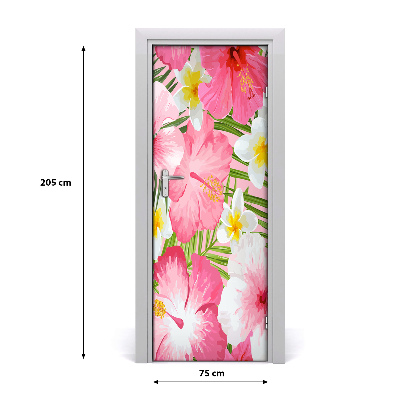 Dörrklistermärke Tropiska blommor