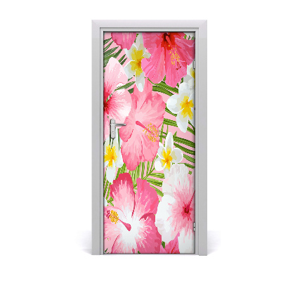 Dörrklistermärke Tropiska blommor