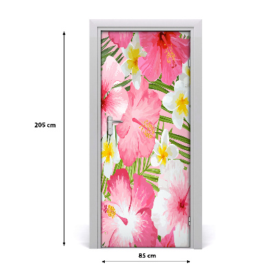 Dörrklistermärke Tropiska blommor