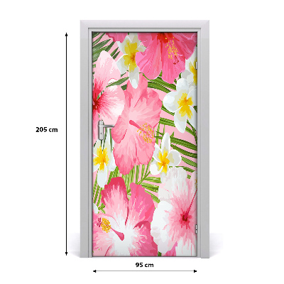 Dörrklistermärke Tropiska blommor