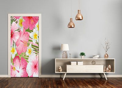 Dörrklistermärke Tropiska blommor