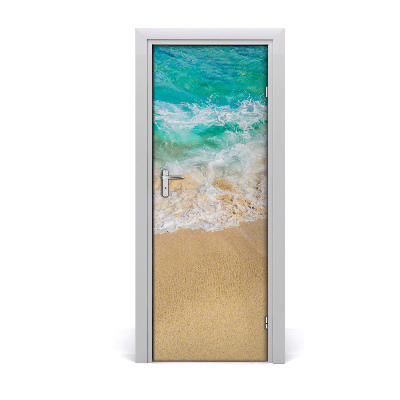 Självhäftande dörrklistermärke Strand och hav