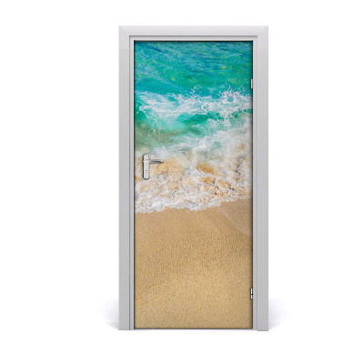 Självhäftande dörrklistermärke Strand och hav