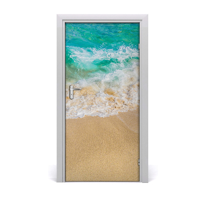 Självhäftande dörrklistermärke Strand och hav