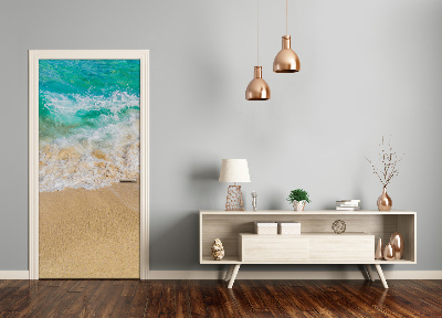 Självhäftande dörrklistermärke Strand och hav