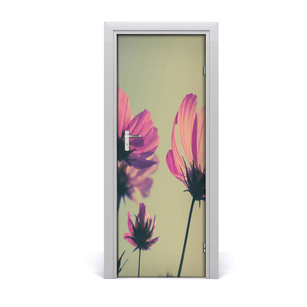 Dörrklistermärke Rosa blommor