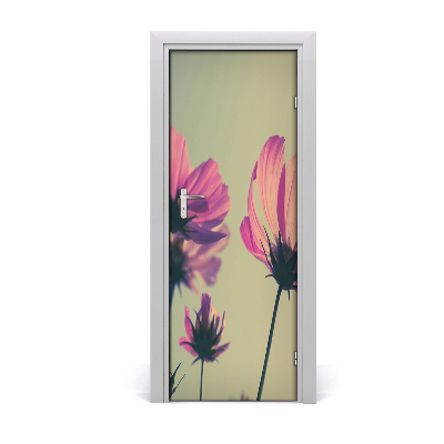 Dörrklistermärke Rosa blommor