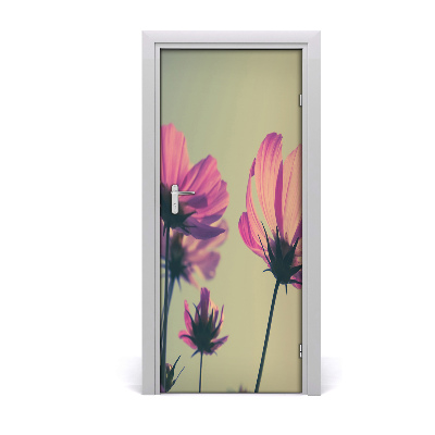 Dörrklistermärke Rosa blommor