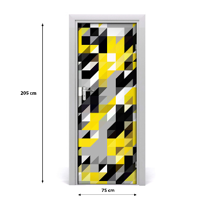 Dörrklistermärke Geometrisk bakgrund
