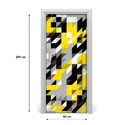 Dörrklistermärke Geometrisk bakgrund