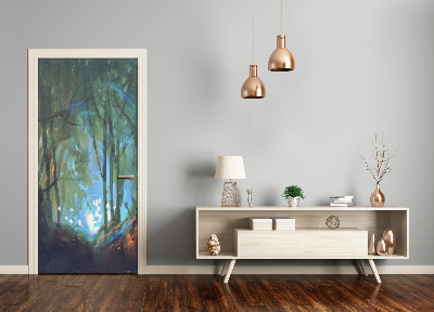 Fototapet på dörr Mystisk skog