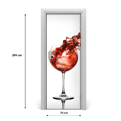 Dörrtapet Ett glas vin