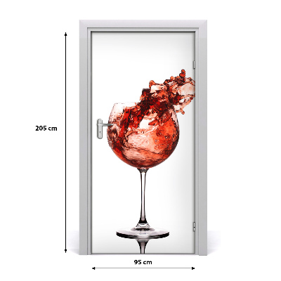 Dörrtapet Ett glas vin