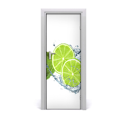 Självhäftande dörrklistermärke Limefrukter