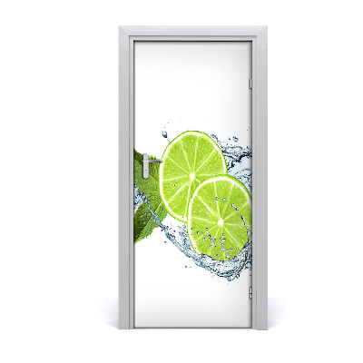 Självhäftande dörrklistermärke Limefrukter