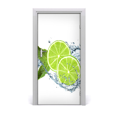 Självhäftande dörrklistermärke Limefrukter