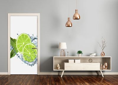Självhäftande dörrklistermärke Limefrukter