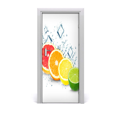 Fototapet på dörr Citrusfrukter