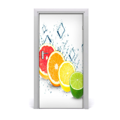 Fototapet på dörr Citrusfrukter