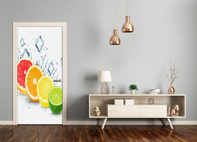 Fototapet på dörr Citrusfrukter
