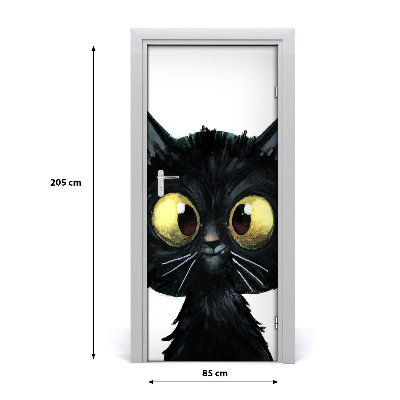Fototapet dörr Katt