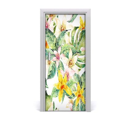 Dörrklistermärke Tropiska blommor