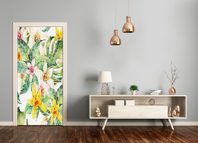 Dörrklistermärke Tropiska blommor