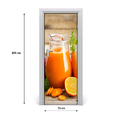 Självhäftande dörrklistermärke Fruktjuice