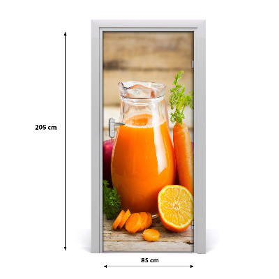 Självhäftande dörrklistermärke Fruktjuice