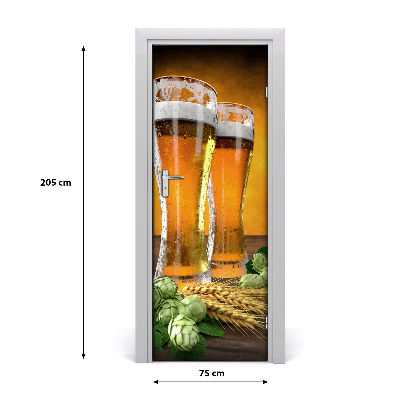 Dörrklistermärke Två glas öl