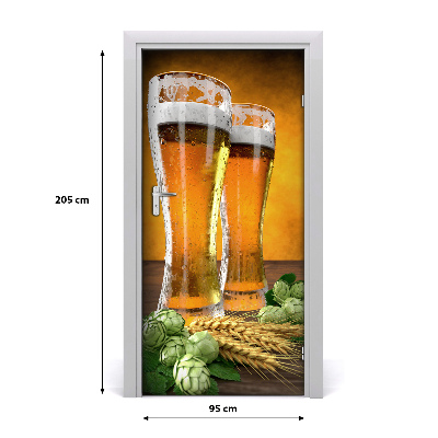 Dörrklistermärke Två glas öl
