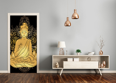 Dörrklistermärke Buddha och mandala