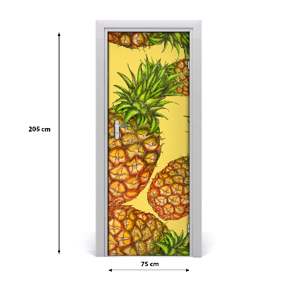 Dörrklistermärke Ananas