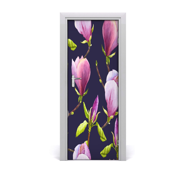 Fototapet på dörr Magnolia