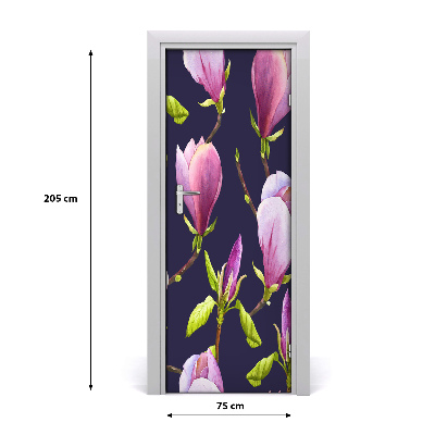 Fototapet på dörr Magnolia