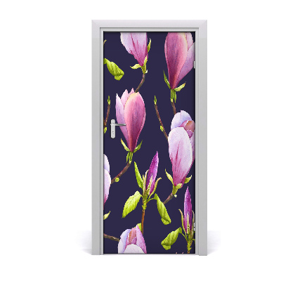 Fototapet på dörr Magnolia
