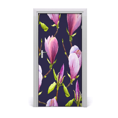 Fototapet på dörr Magnolia