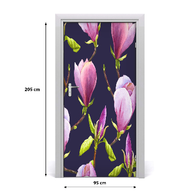 Fototapet på dörr Magnolia