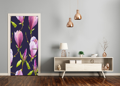 Fototapet på dörr Magnolia