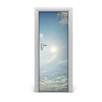 Fototapet på dörr Solen på himlen
