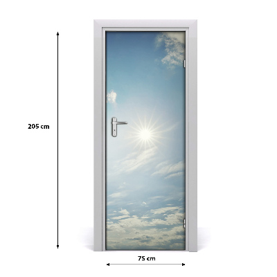 Fototapet på dörr Solen på himlen