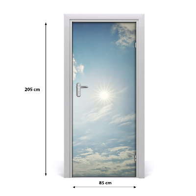 Fototapet på dörr Solen på himlen