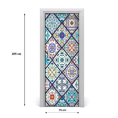 Självhäftande dörrklistermärke Keramiska plattor
