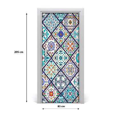 Självhäftande dörrklistermärke Keramiska plattor