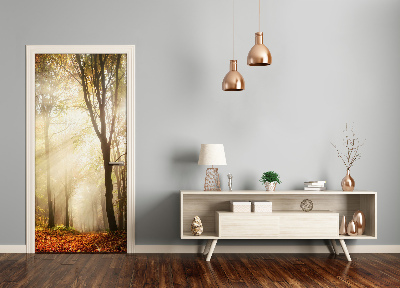 Fototapet på dörr Skog på hösten