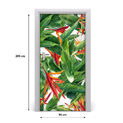 Fototapet dörr Strelitzia kunglig
