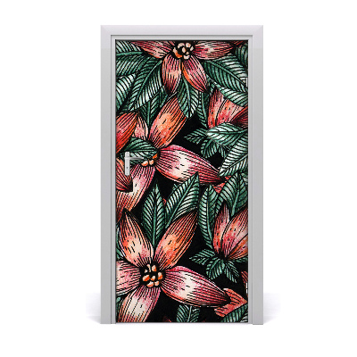 Dörrklistermärke Tropiska blommor