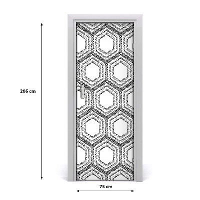 Dörrklistermärke Geometrisk bakgrund